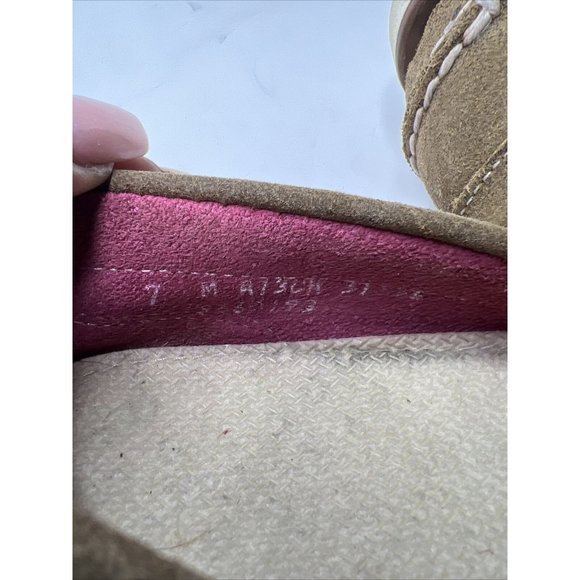 Sperry Top Sider Womens Size‎ 7 M Pink Leather Pink Plaid Boat Shoes - Picture 5 of 5